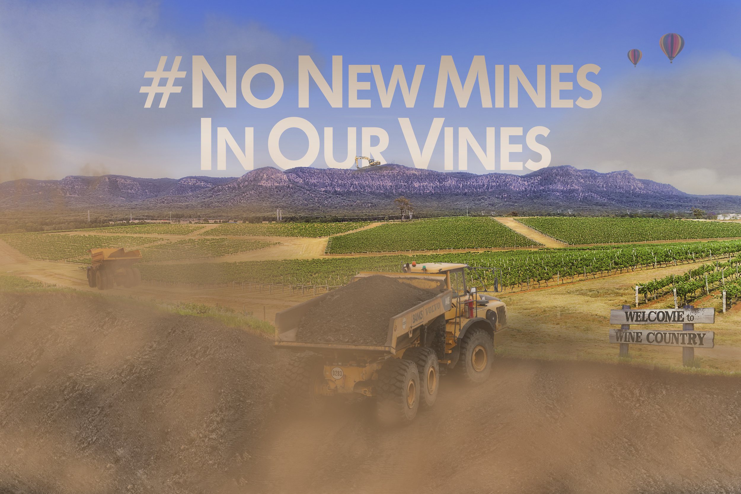 no new mines in our vines hunter valley
